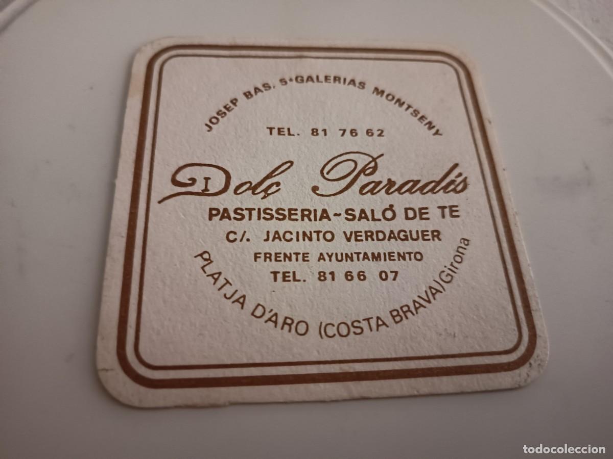 Otros art&iacute;culos de coleccionismo en papel: POSAVASOS PASTELERIA DOLC PARADIS-PLATJA DE'ARO-GIRONA