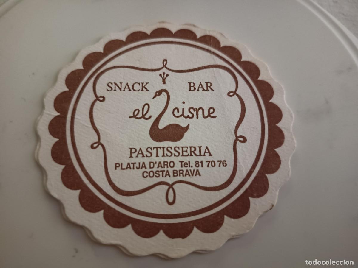 Otros art&iacute;culos de coleccionismo en papel: POSAVASOS PASTELERIA EL CISNE-PLATJA DE'ARO-GIRONA