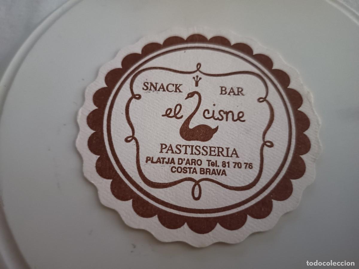 Otros art&iacute;culos de coleccionismo en papel: POSAVASOS PASTELERIA EL CISNE-PLATJA DE'ARO-GIRONA