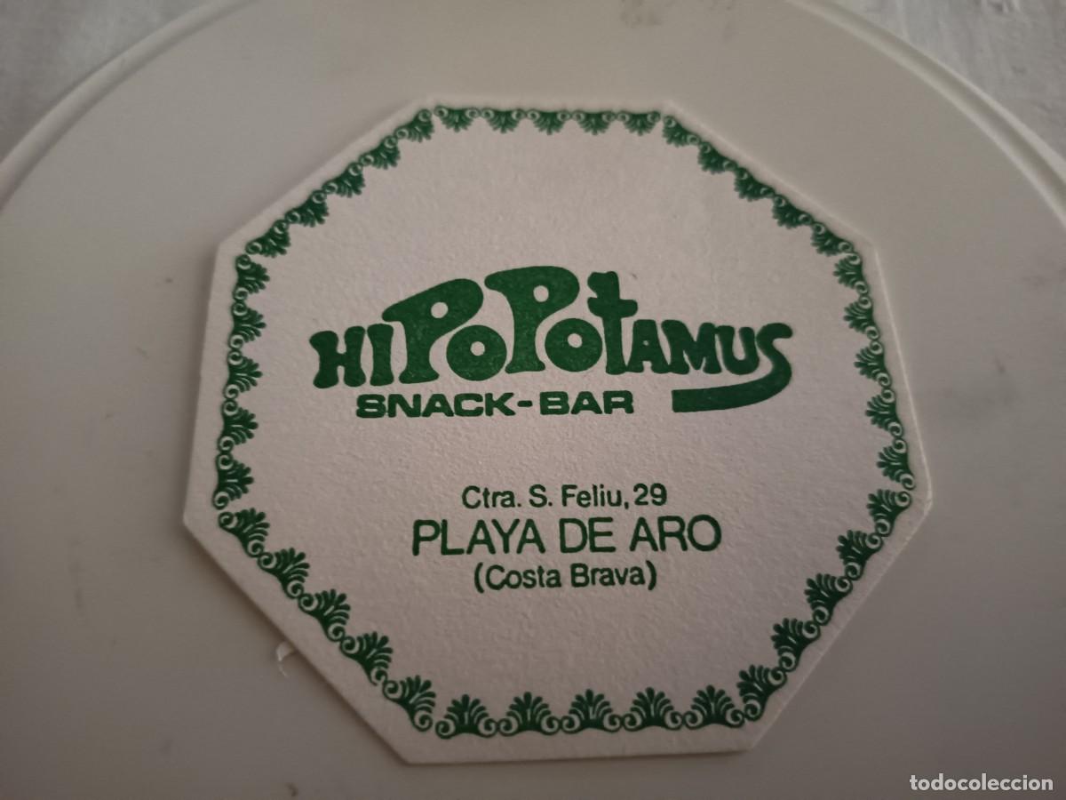 Otros art&iacute;culos de coleccionismo en papel: POSAVASOS SNACK BAR HIPOPOTAMUS-PLATJA DE'ARO-GIRONA
