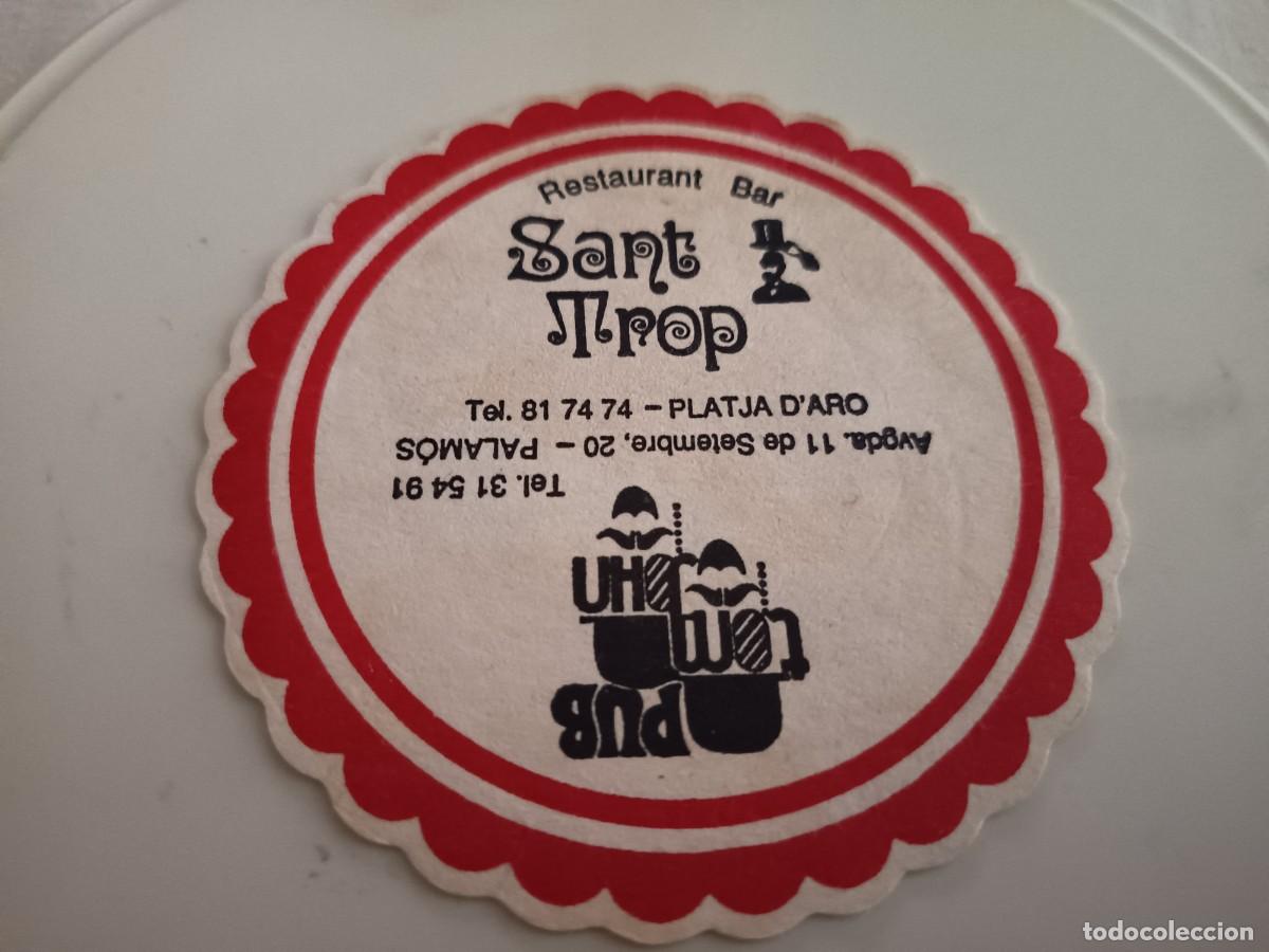 Otros art&iacute;culos de coleccionismo en papel: POSAVASOS RESTAURANTE BAR SANT TROP-PLATJA DE'ARO-GIRONA