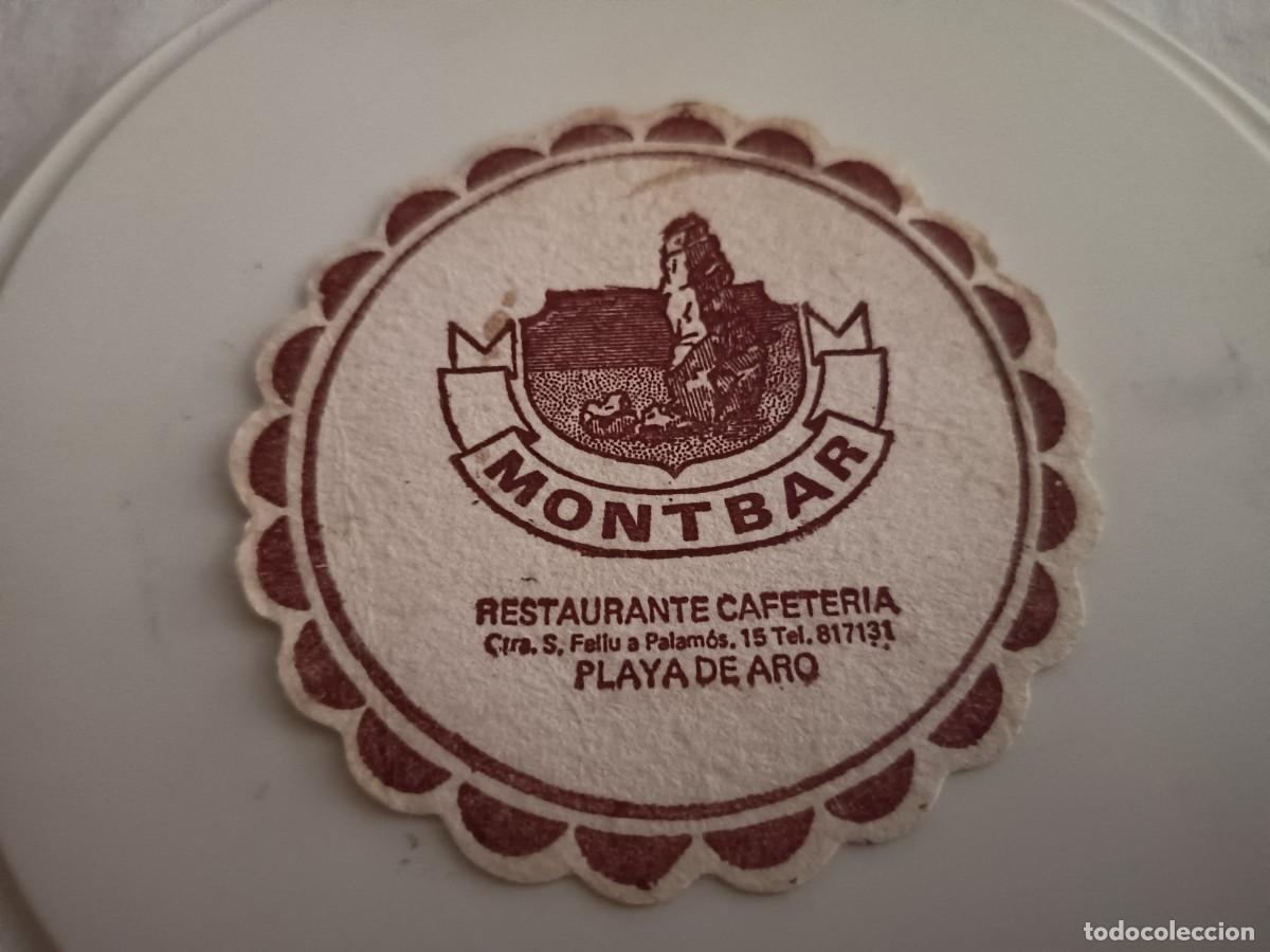 Otros art&iacute;culos de coleccionismo en papel: POSAVASOS BAR MONTBAR-PLATJA DE'ARO-GIRONA