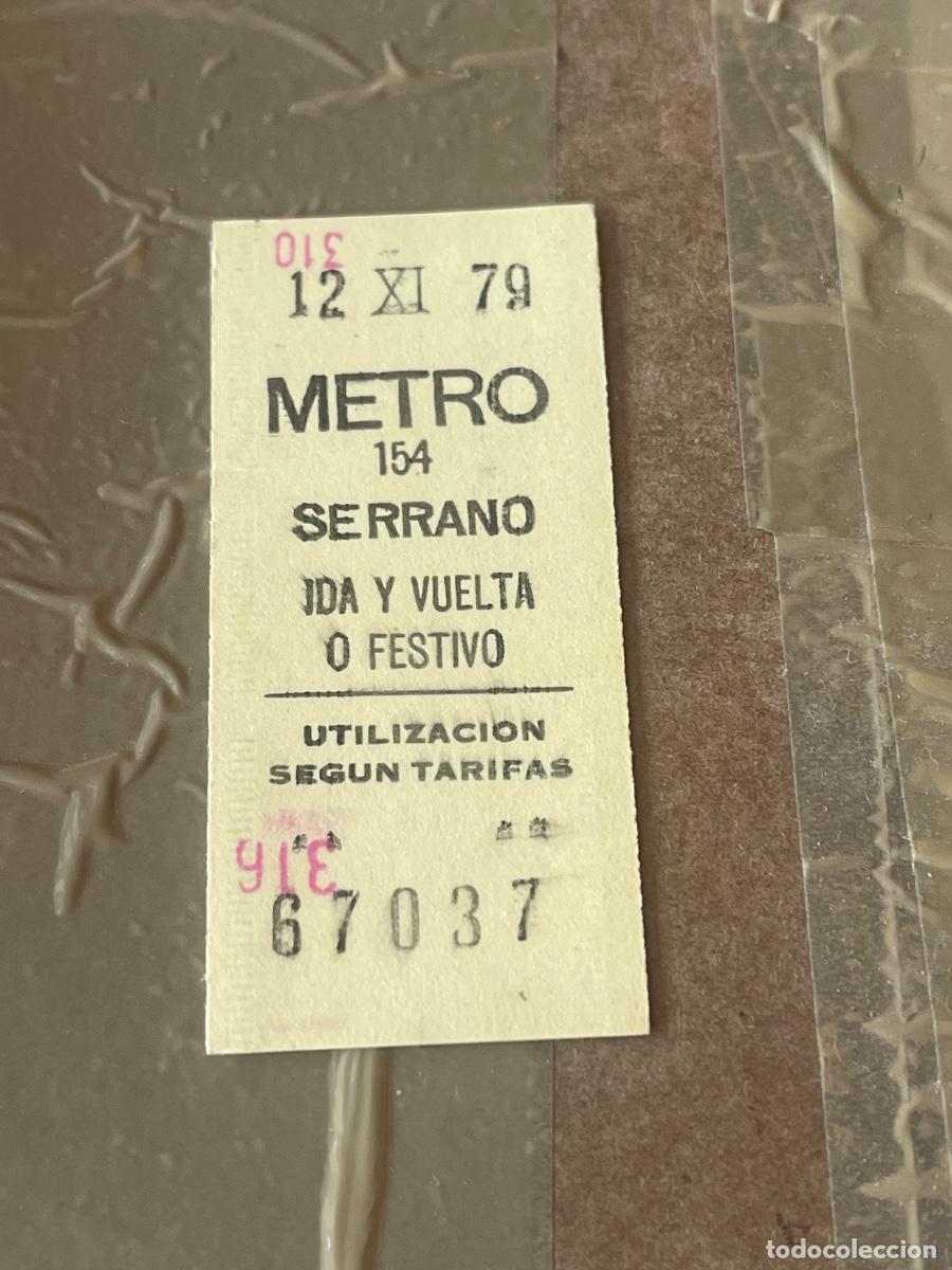 Altri oggetti di carta: BILLETE METRO DE MADRID 1979 IDA Y VUELTA O FESTIVO AMARILLO - PARADA SERRANO 154