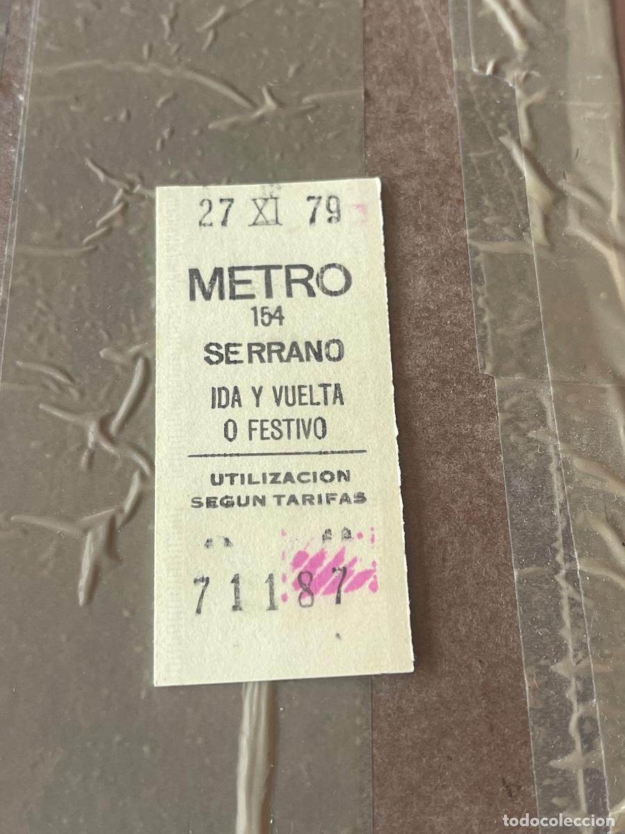 Sammelleidenschaft Andere Papierartikel: BILLETE METRO DE MADRID 1979 IDA Y VUELTA O FESTIVO AMARILLO - PARADA SERRANO 154