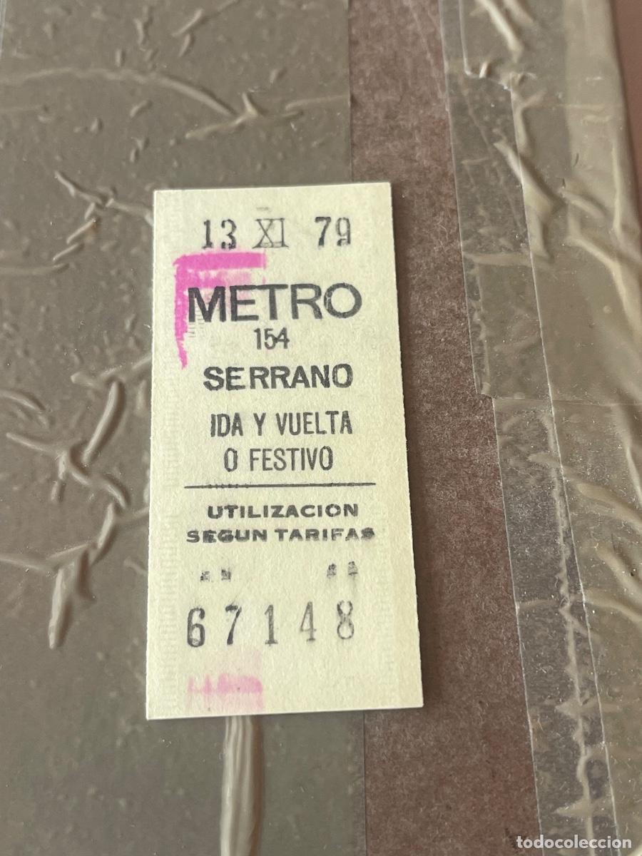 Altri oggetti di carta: BILLETE METRO DE MADRID 1979 IDA Y VUELTA O FESTIVO AMARILLO - PARADA SERRANO 154