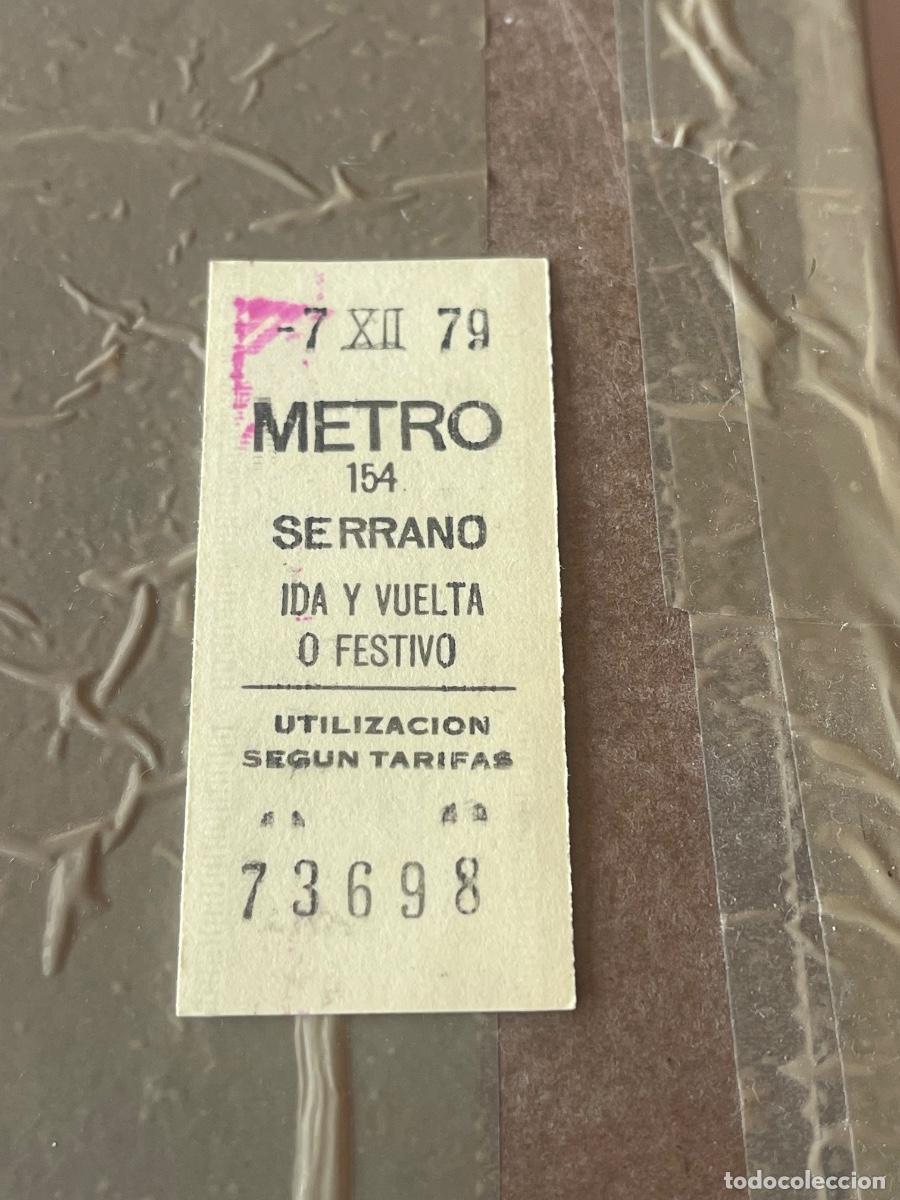Altri oggetti di carta: BILLETE METRO DE MADRID 1979 IDA Y VUELTA O FESTIVO AMARILLO - PARADA SERRANO 154