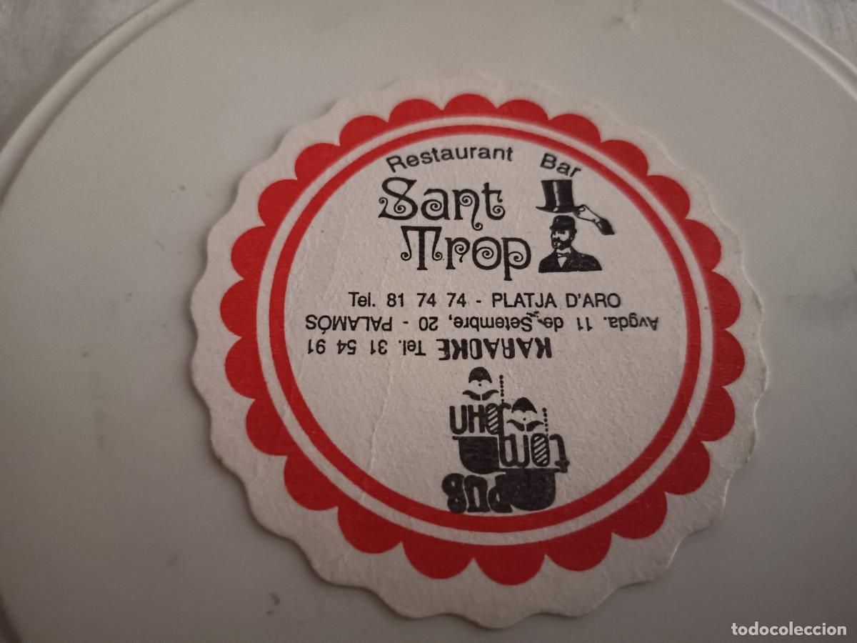Otros art&iacute;culos de coleccionismo en papel: POSAVASOS BAR SANT TROP-PLATJA DE'ARO-GIRONA