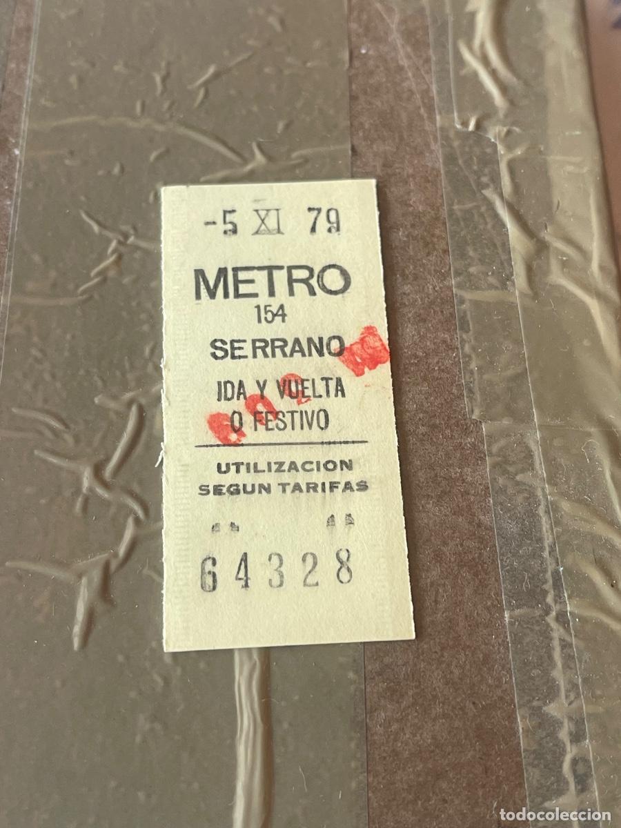 Collectionnisme Papier divers: BILLETE METRO DE MADRID 1979 IDA Y VUELTA O FESTIVO AMARILLO - PARADA SERRANO 154
