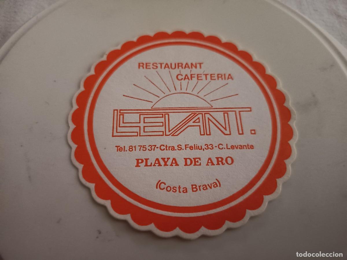 Collectionnisme Papier divers: POSAVASOS RESTAURANT LLEVANT-PLATJA DE'ARO-GIRONA
