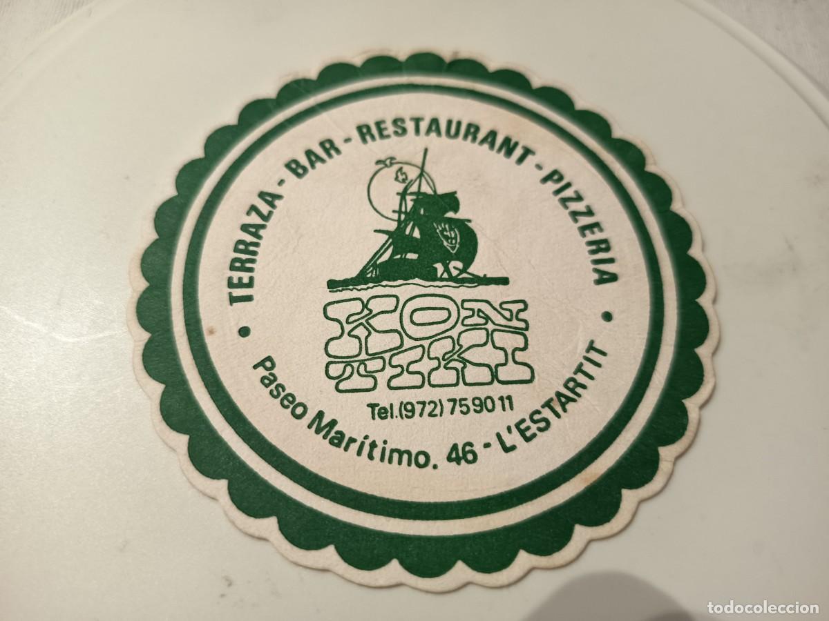 Altri oggetti di carta: POSAVASOS RESTAURANT KON TIKI-L'ESTARTIT-GIRONA