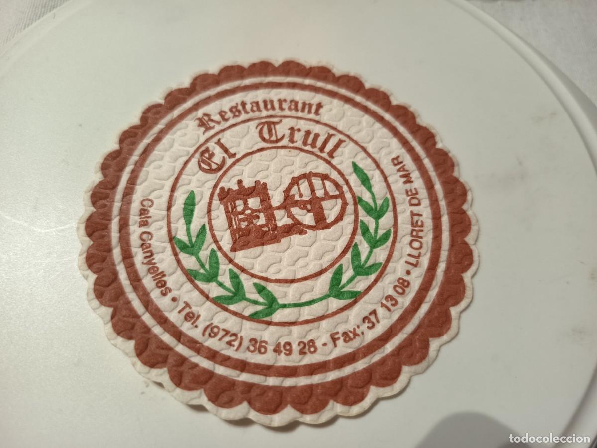 Outros artigos de papel: POSAVASOS RESTAURANT EL TRULL- LLORET DE MAR-GIRONA