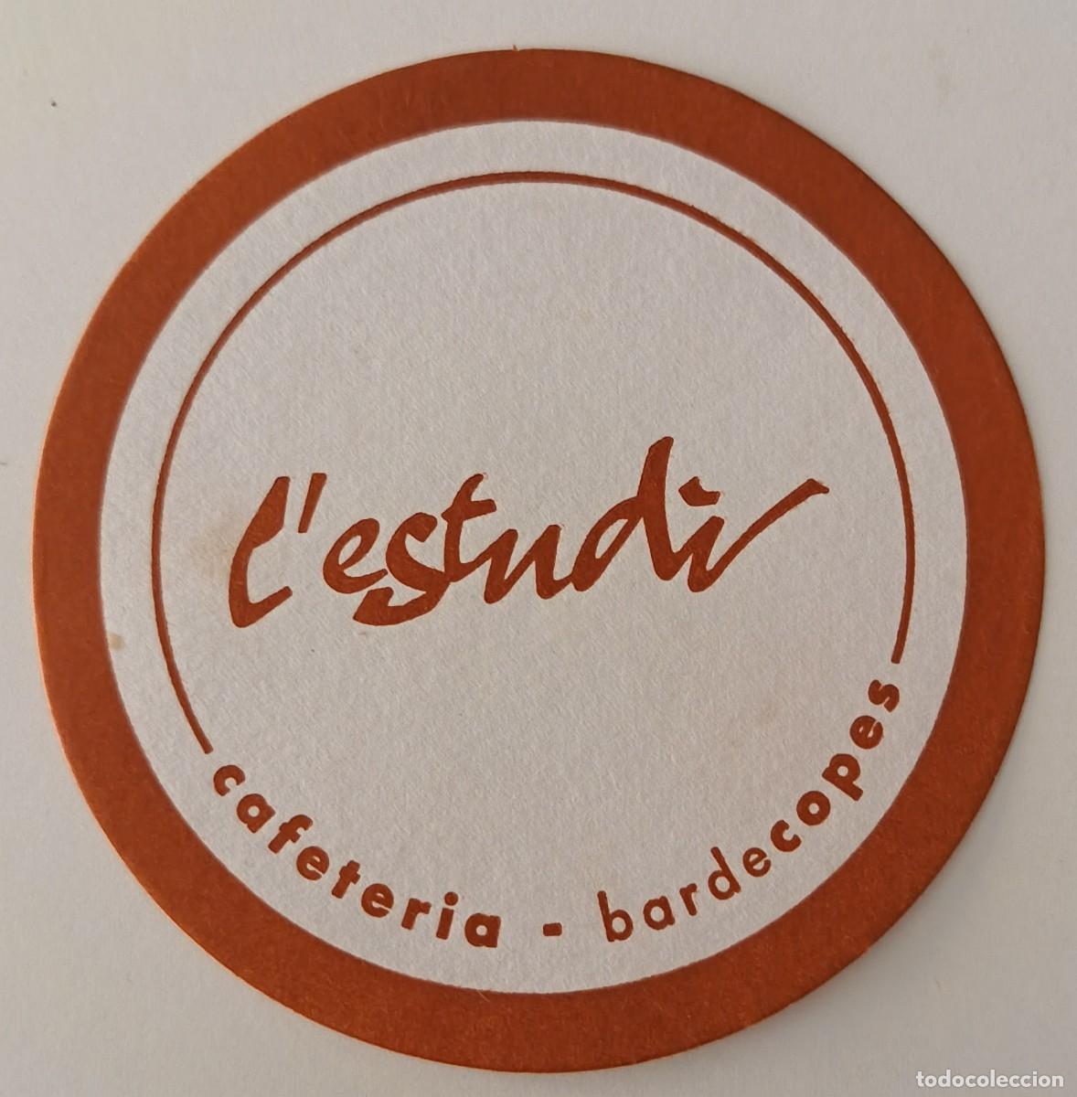 Otros art&iacute;culos de coleccionismo en papel: Posavasos. Redondo. L'Estudi. Cafeteria Bar de Copes.