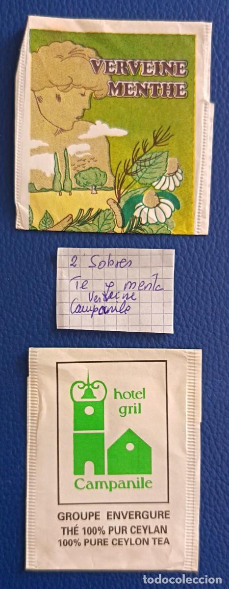 Otros art&iacute;culos de coleccionismo en papel: Sobres de Te y Menta. 2 Sobres.