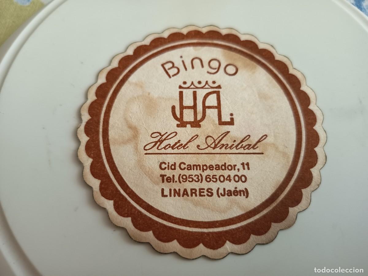 Otros art&iacute;culos de coleccionismo en papel: POSAVASOS BINGO HOTEL ANIBAL-LINARES-JAEN