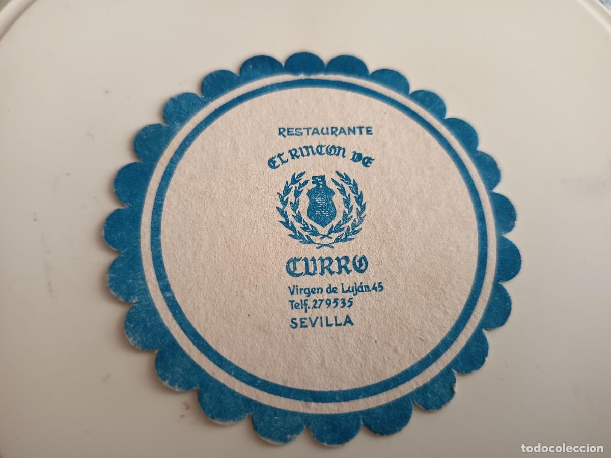 Otros art&iacute;culos de coleccionismo en papel: POSAVASOS RESTAURANTE EL RINCON DE CURRO-SEVILLA