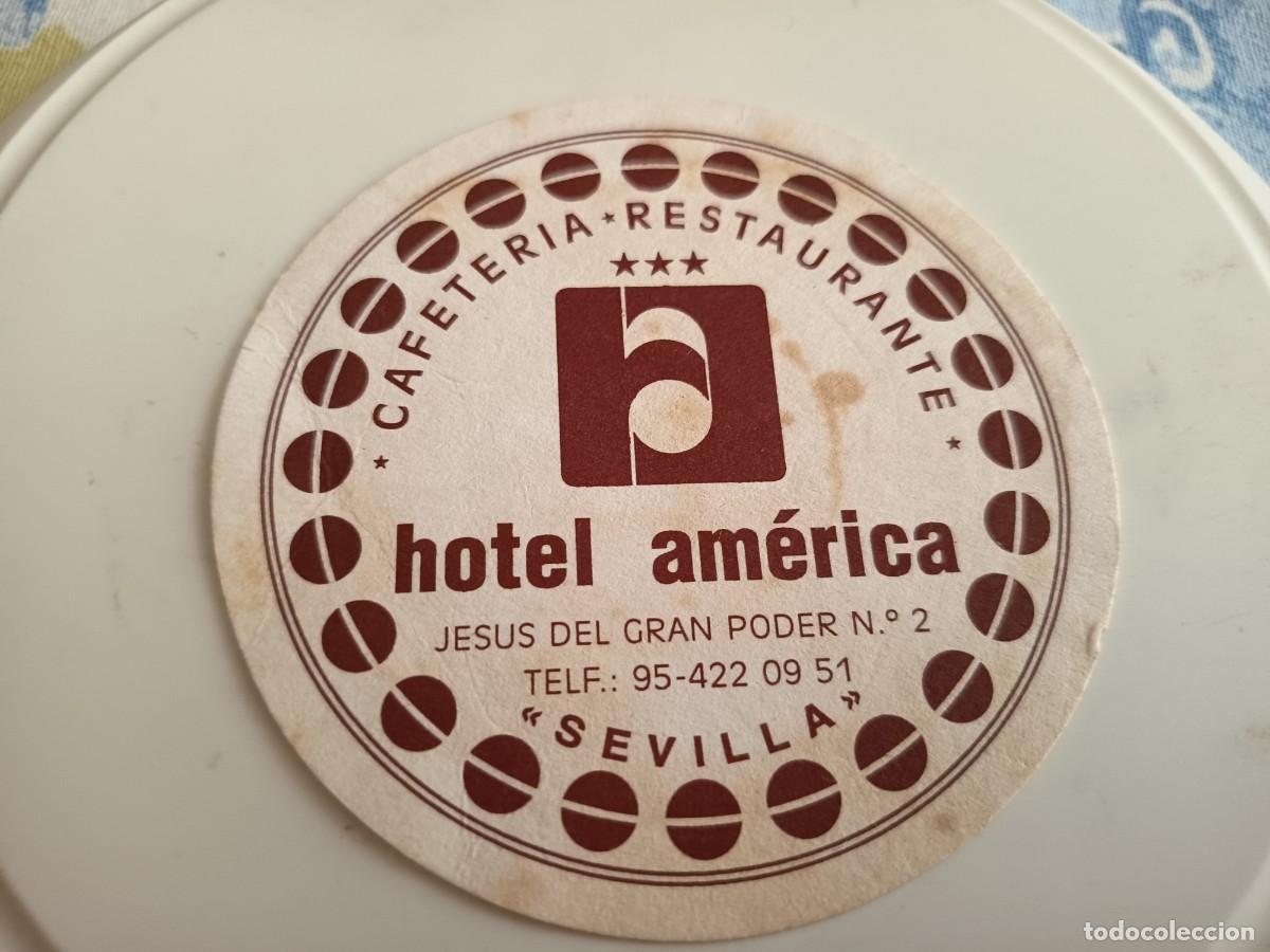 Otros art&iacute;culos de coleccionismo en papel: POSAVASOS CAFETERIA HOTEL AMERICA-SEVILLA