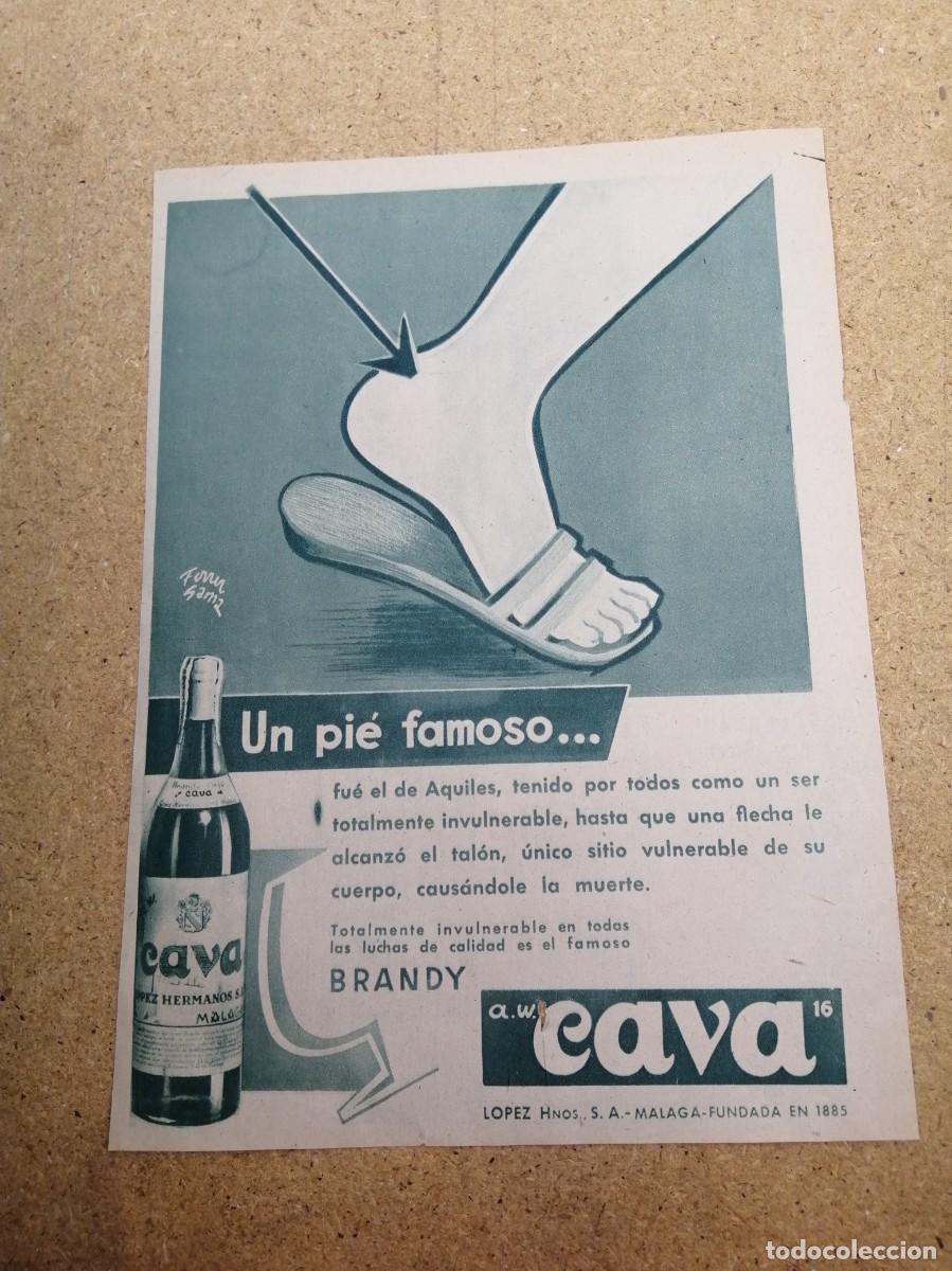 Otros art&iacute;culos de coleccionismo en papel: ANUNCIO. BRANDY CAVA