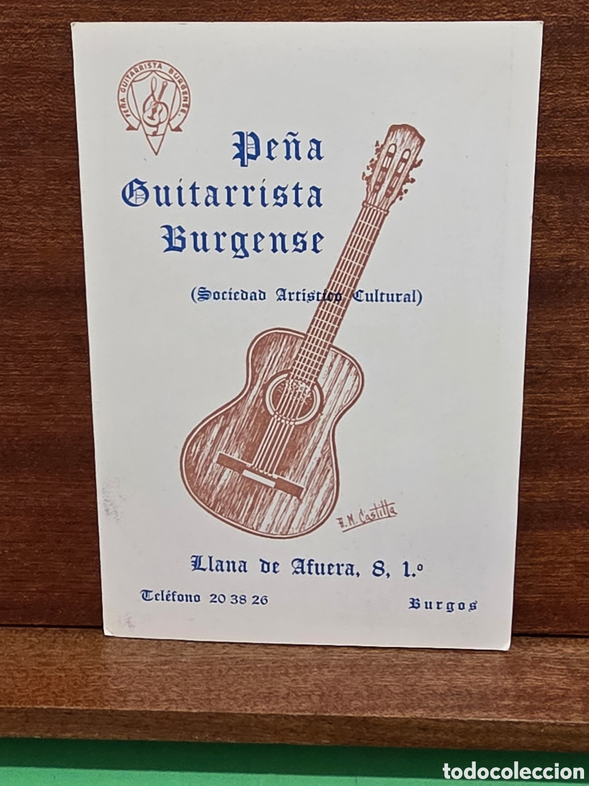 Otros art&iacute;culos de coleccionismo en papel: &rdquo;&rdquo;PE&Ntilde;A GUITARRISTA BURGENSE&rdquo;&rdquo;&rdquo;...( SOCIEDAD ART&Iacute;STICO CULTURAL)...HIMNO A BURGOS...