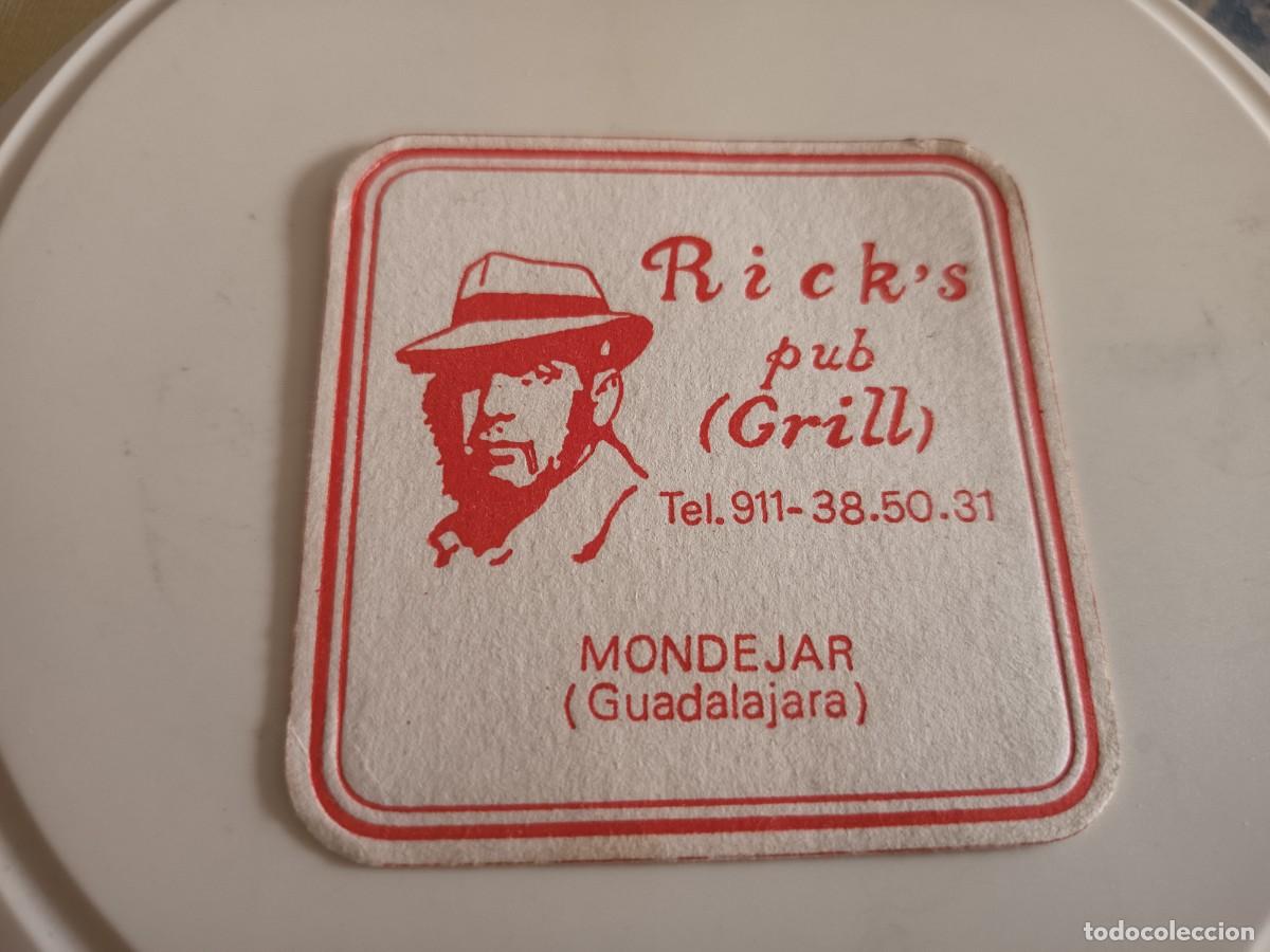 Otros art&iacute;culos de coleccionismo en papel: POSAVASOS PUB RICK'S-MONDEJAR-GUADALAJARA