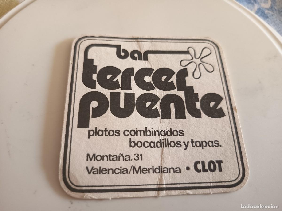 Otros art&iacute;culos de coleccionismo en papel: POSAVASOS BAR TERCER PUENTE-VALENCIA