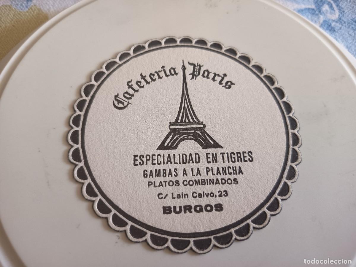 Otros art&iacute;culos de coleccionismo en papel: POSAVASOS CAFETERIA PARIS-BURGOS