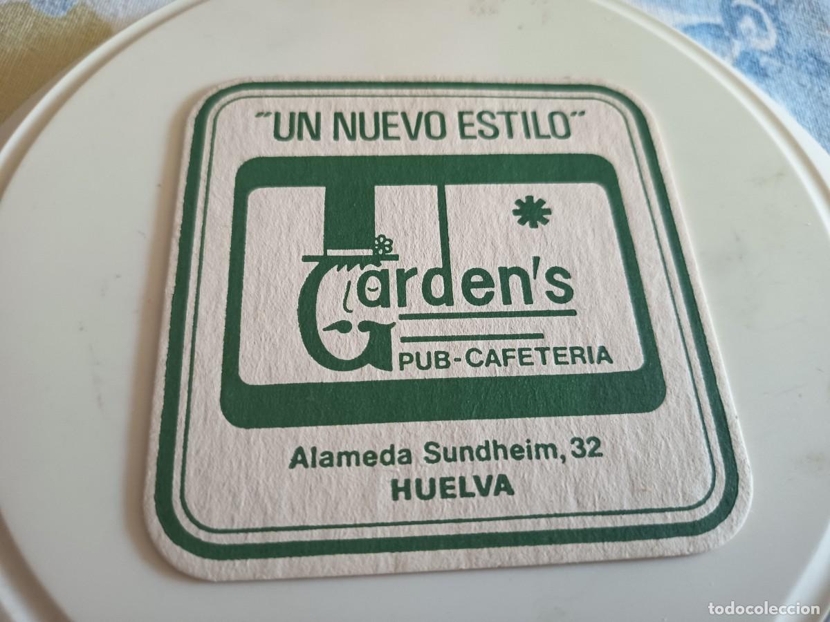 Otros art&iacute;culos de coleccionismo en papel: POSAVASOS PUB GARDEN'S-HUELVA