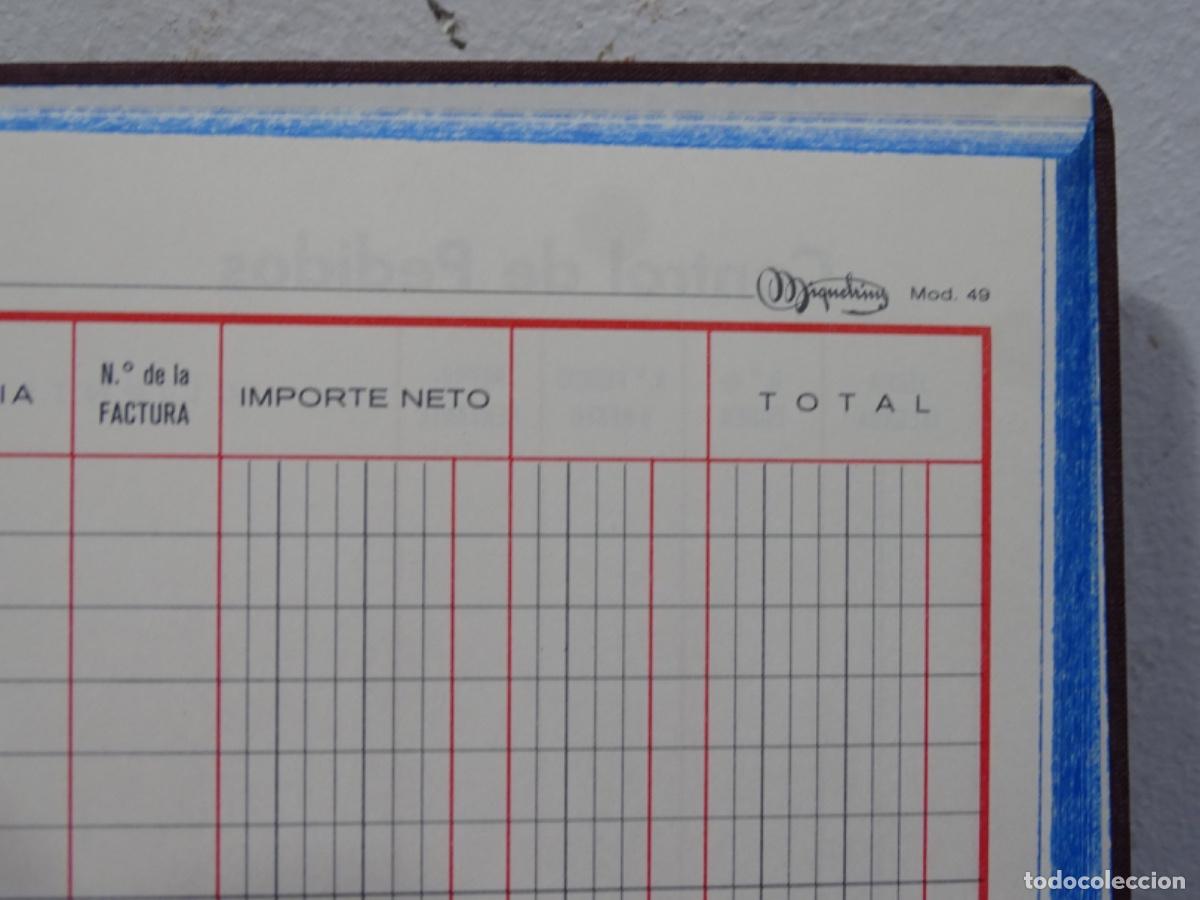 Otros art&iacute;culos de coleccionismo en papel: LIBRO CONTROL DE PEDIDOS MOD. 49 MIQUELRIUS. COMO NUEVO. - Foto 5