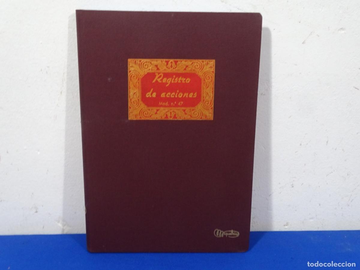 Sammelleidenschaft Andere Papierartikel: LIBRO REGISTRO DE ACCIONES MOD. 47 MIQUELRIUS. COMO NUEVO.