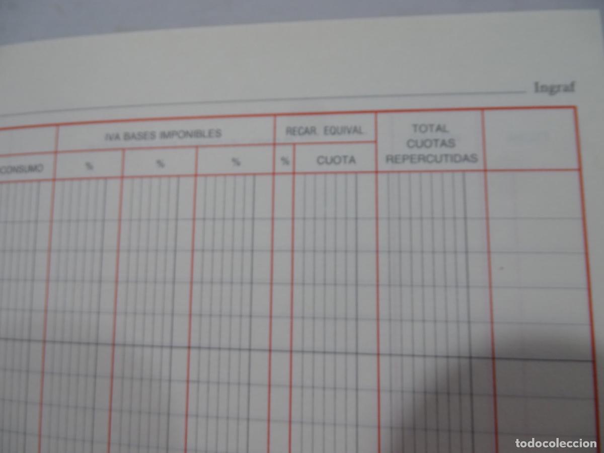 Otros art&iacute;culos de coleccionismo en papel: LIBRO IVA VENTAS. INGRAF. COMO NUEVO. - Foto 3