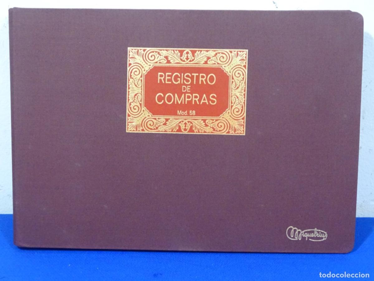 Altri oggetti di carta: LIBRO REGISTRO DE COMPRAS MOD. 58 MIQUELRIUS. COMO NUEVO.