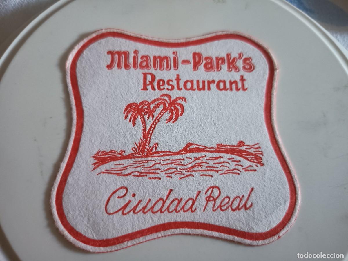 Otros art&iacute;culos de coleccionismo en papel: POSAVASOS RESTAURANT MIAMI PARK'S-CIUDAD REAL