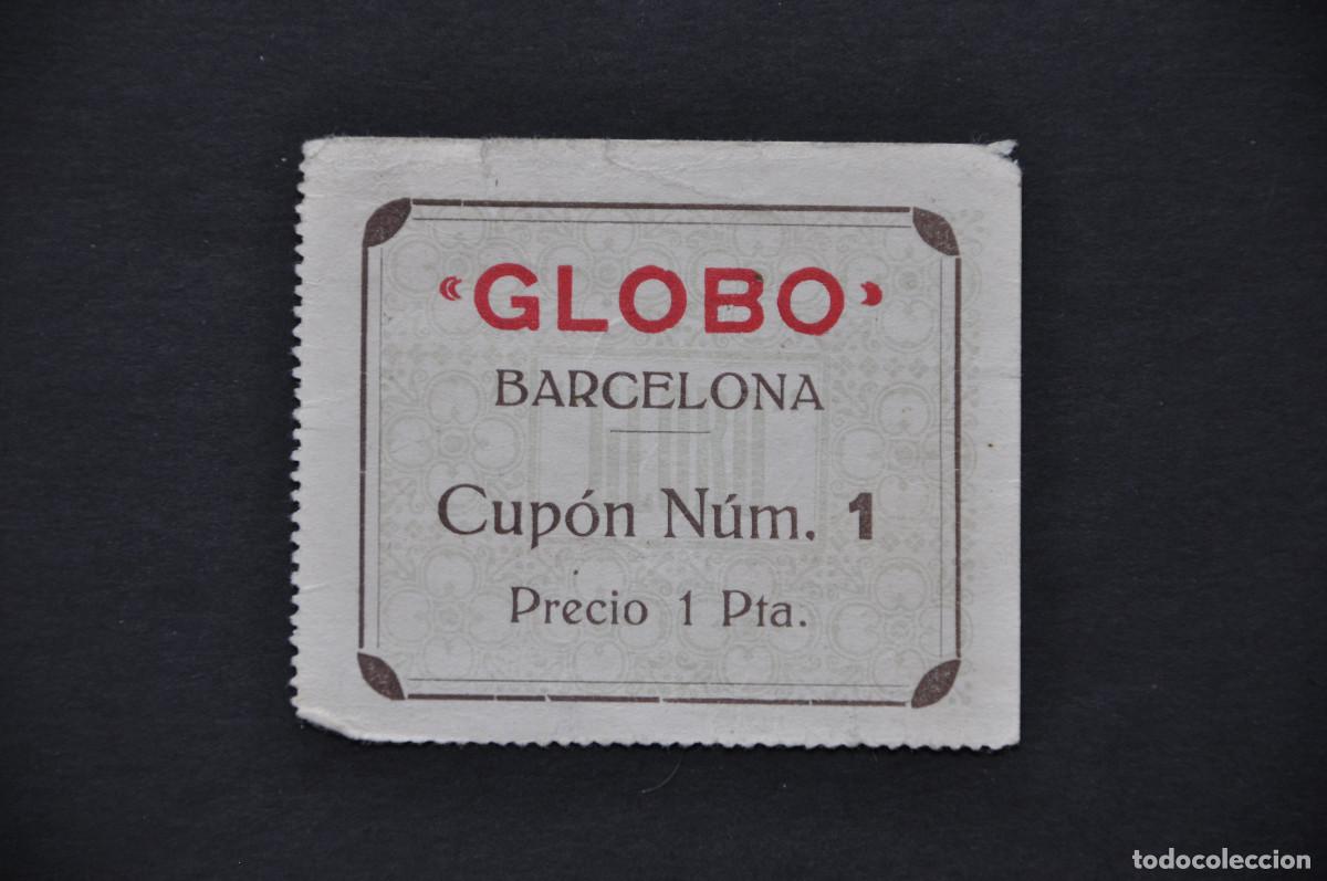 Otros art&iacute;culos de coleccionismo en papel: SOBRE SORPRESA CON UN CUP&Oacute;N DE 1 PESETA - &rdquo;EL GLOBO&rdquo; (BARCELONA)