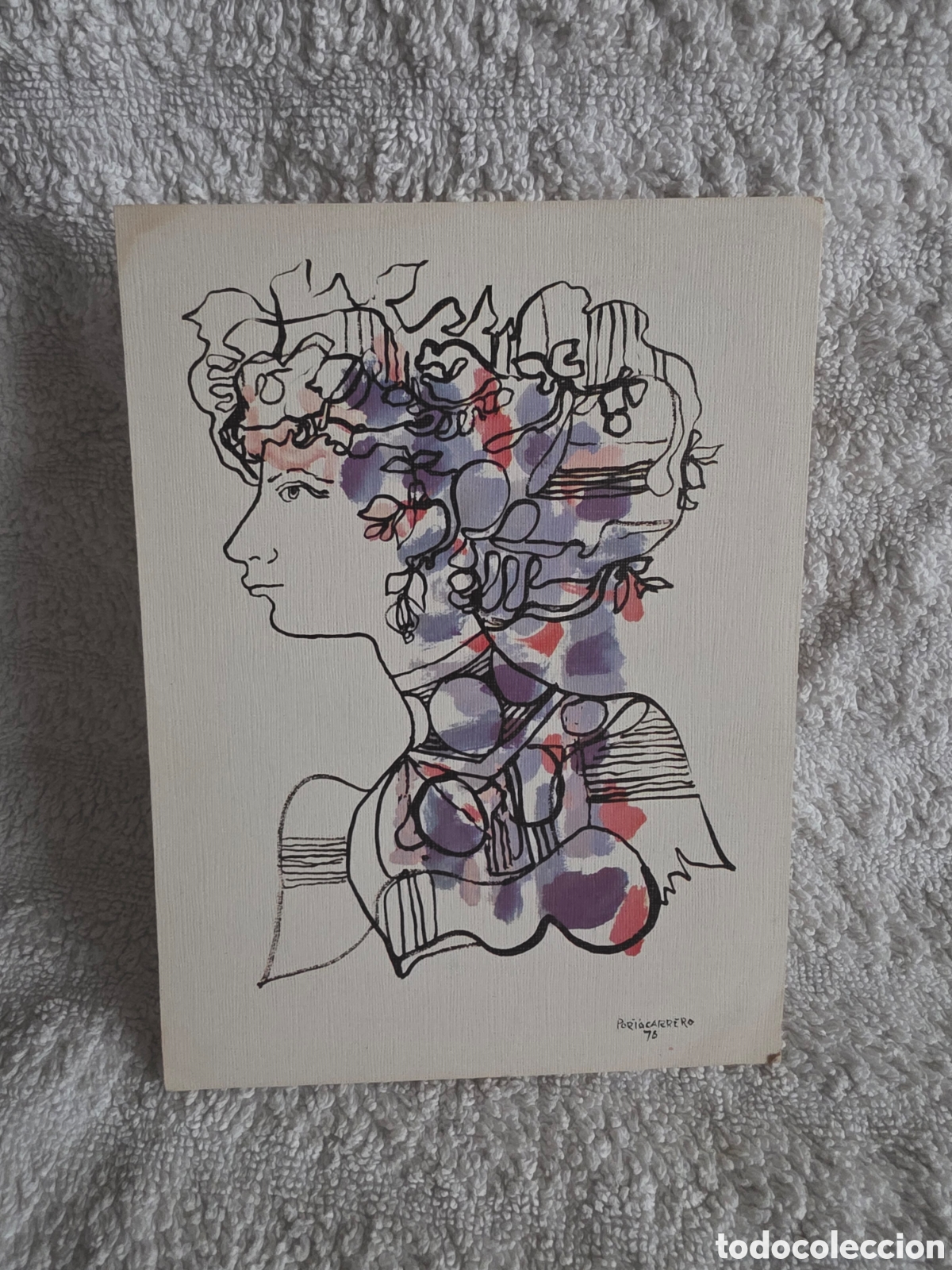Otros art&iacute;culos de coleccionismo en papel: REN&Eacute; PORTOCARRERO serigraf&iacute;a ofset.