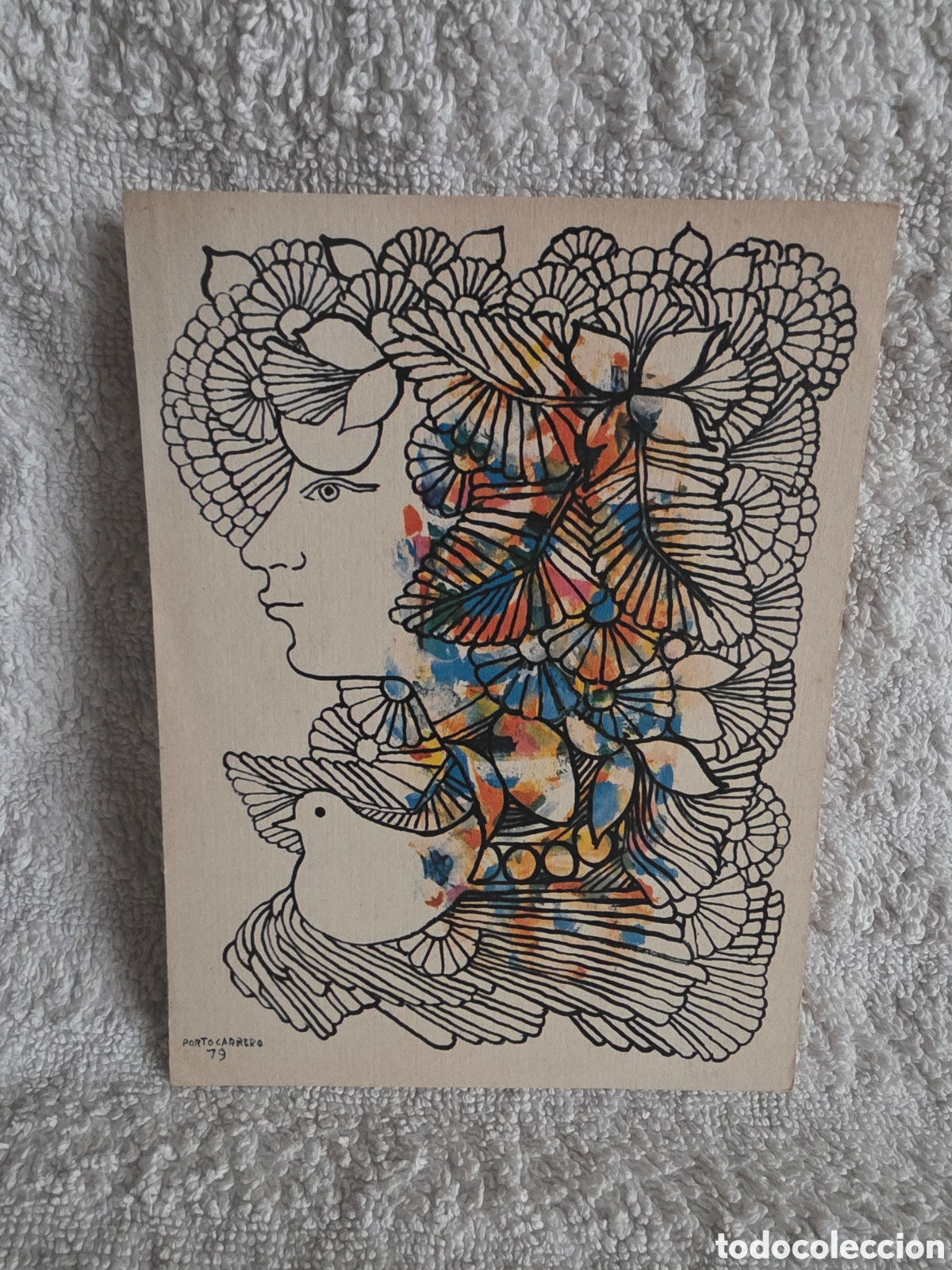 Otros art&iacute;culos de coleccionismo en papel: REN&Eacute; PORTOCARRERO SERIGRAF&Iacute;A OFFSET. Serie Flora