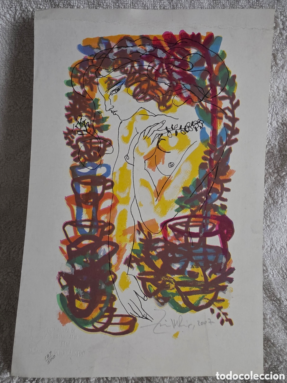 Otros art&iacute;culos de coleccionismo en papel: ZAIDA DEL RIO 2007. serigraf&iacute;a firmada y numerada original