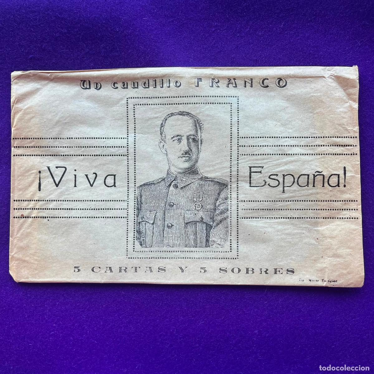 Paper Collecting Others: SOBRE DE FRANCO. UN CAUDILLO FRANCO. VIVA ESPA&Ntilde;A. VACIO.