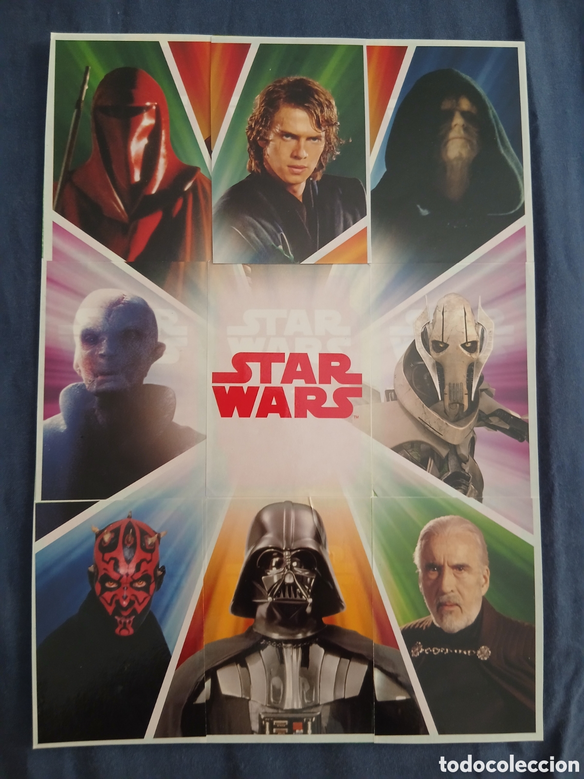 Otros art&iacute;culos de coleccionismo en papel: Poster Cromos Star Wars, El Despertar de la Fuera -Topps 2.015- Disney