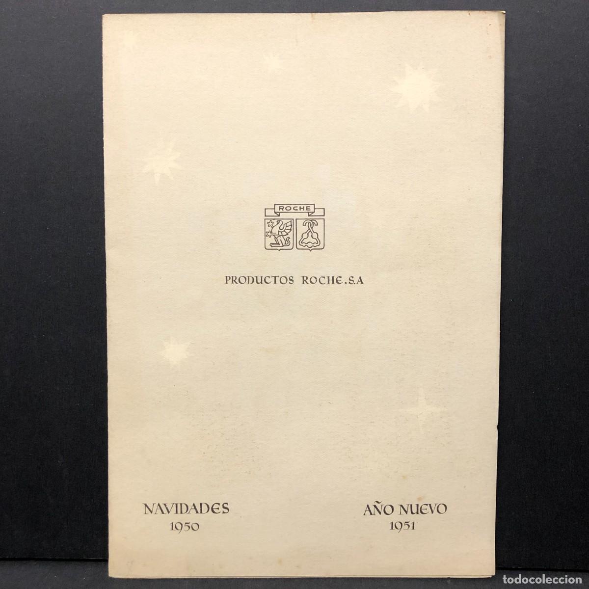 Collectionnisme Papier divers: TR&Iacute;PTICO - PRODUCTOS ROCHE - NAVIDADES 1950 - FIGURAS DE PESEBRE DE ANTONIO CAMPUZANO SOLANS / 5462