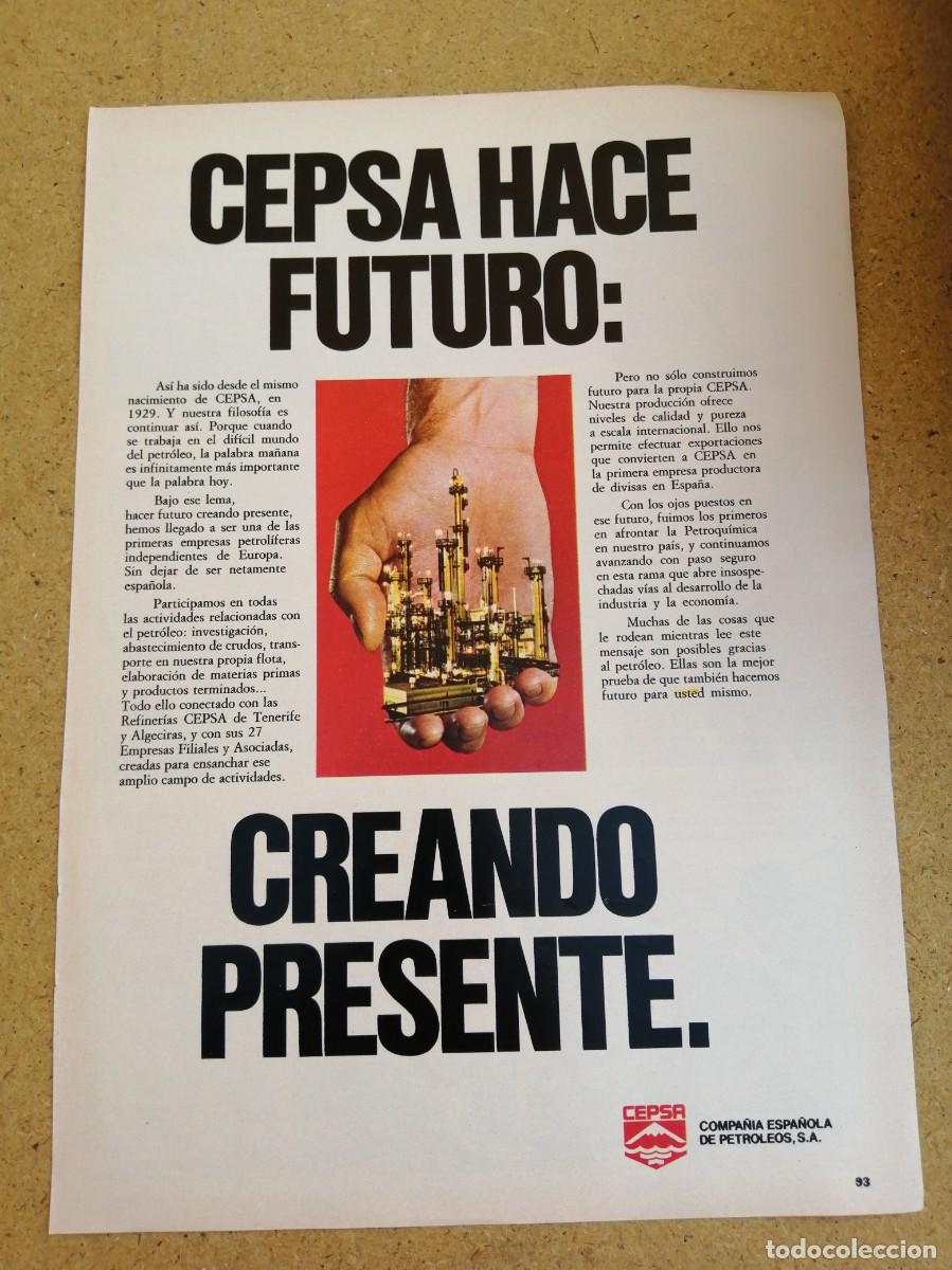 Sammelleidenschaft Andere Papierartikel: ANUNCIO. CEPSA HACE FUTURO