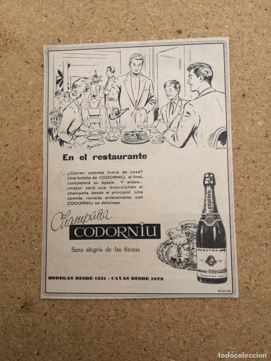 Collectionnisme Papier divers: ANUNCIO. CAVA CODORNIU