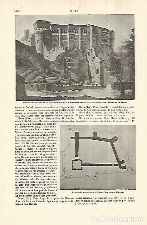 Paper Collecting Others: LAMINA ESPASA 28162: Castillo de la Mota en Medina del Campo - Varios