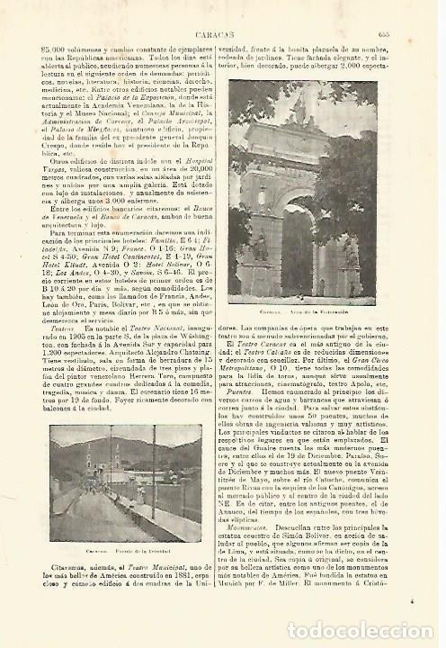 Paper Collecting Others: LAMINA ESPASA 28299: Arco de la Federacion en Caracas Venezuela - Varios