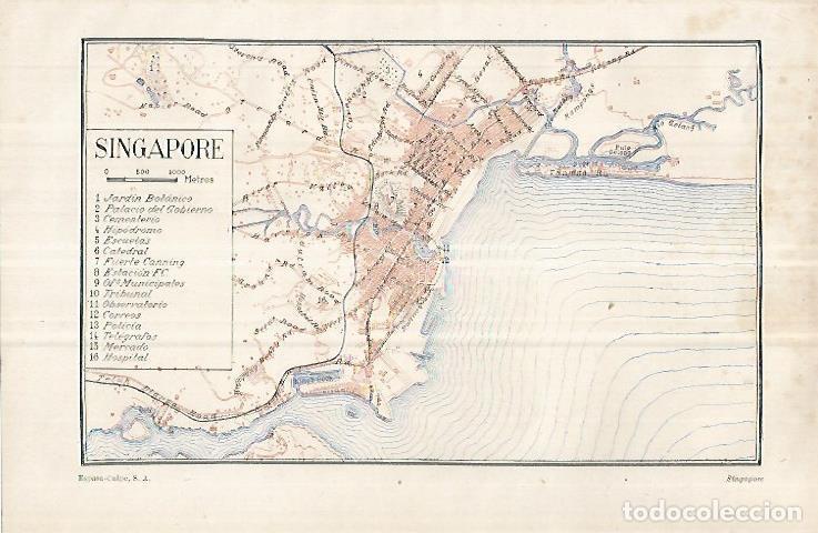 Paper Collecting Others: LAMINA ESPASA 33061: Plano de Singapur - Varios