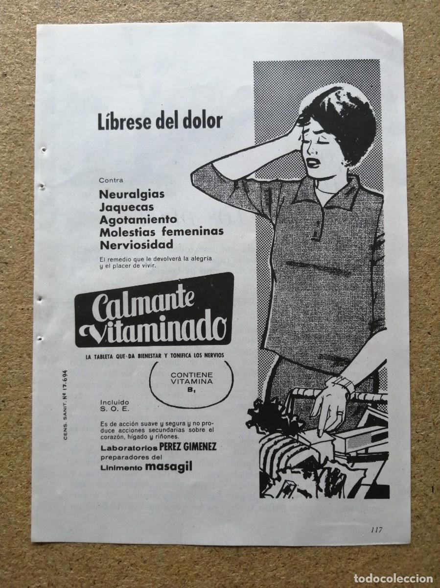 Otros art&iacute;culos de coleccionismo en papel: ANUNCIO. CALMANTE VITAMINADO
