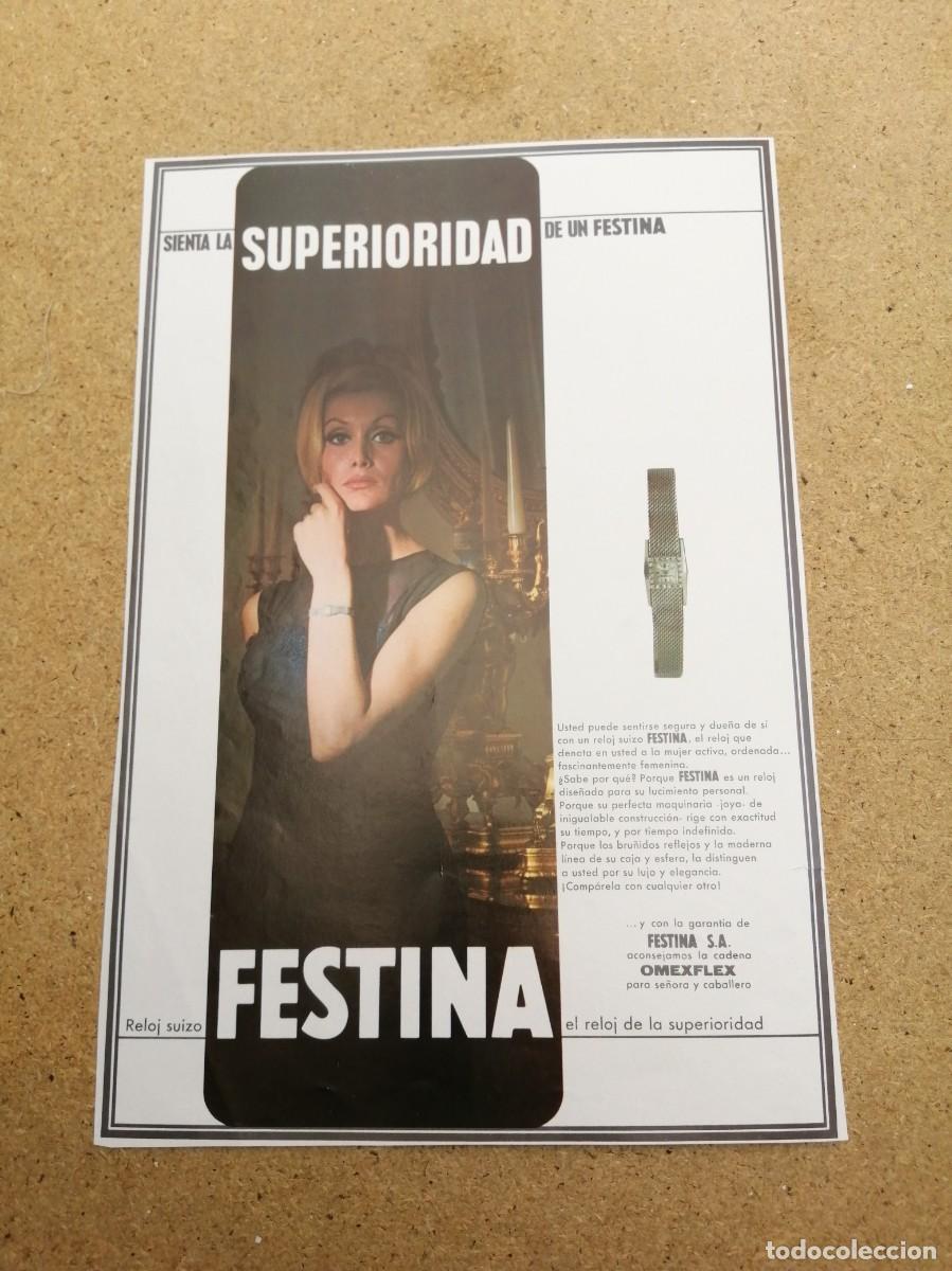 Otros art&iacute;culos de coleccionismo en papel: ANUNCIO. RELOJ FESTINA