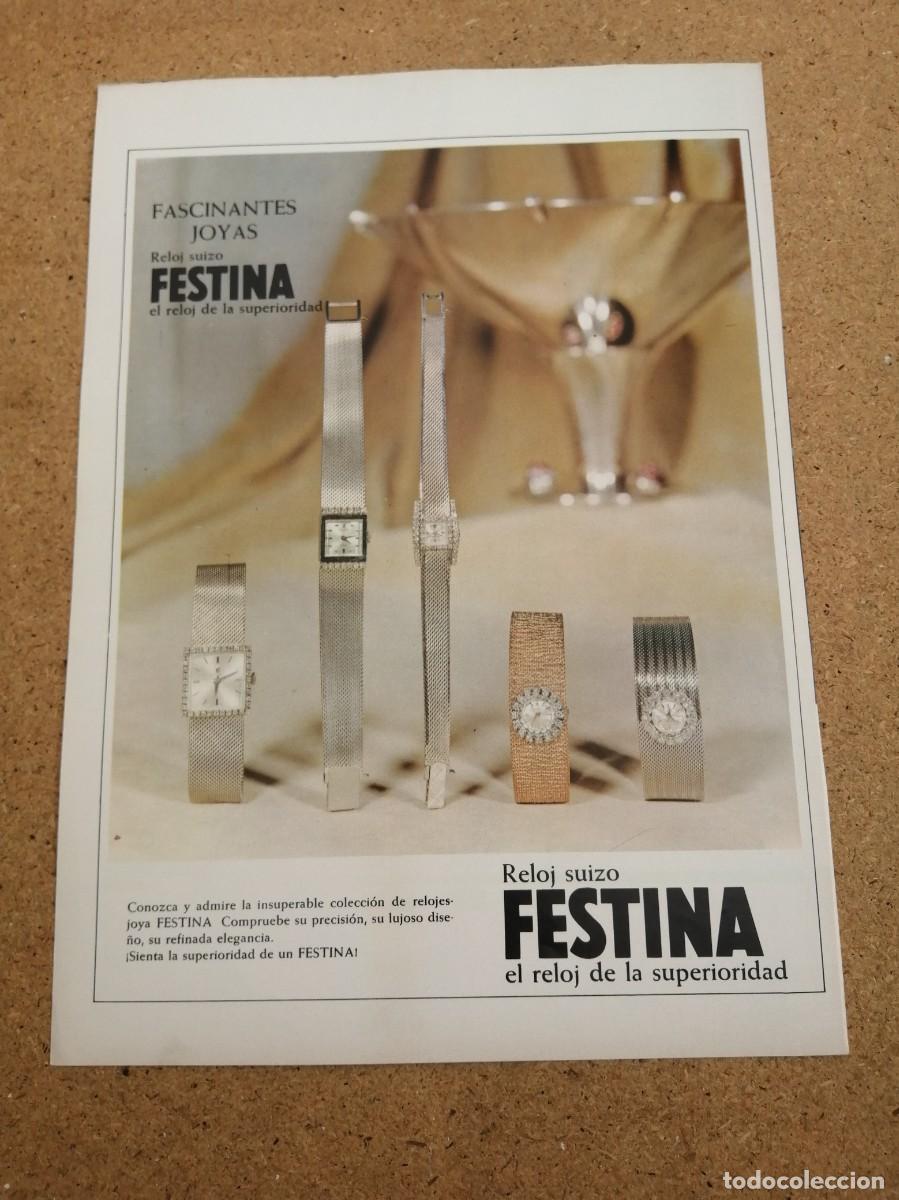 Otros art&iacute;culos de coleccionismo en papel: ANUNCIO. RELOJ FESTINA
