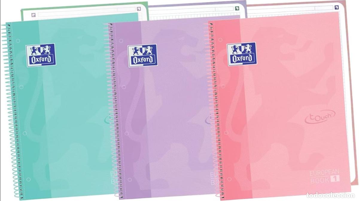 Otros art&iacute;culos de coleccionismo en papel: Oxford , Cuadernos A4, Pack de 3 Libretas A4 Microperforadas Europeanbook OFERTA