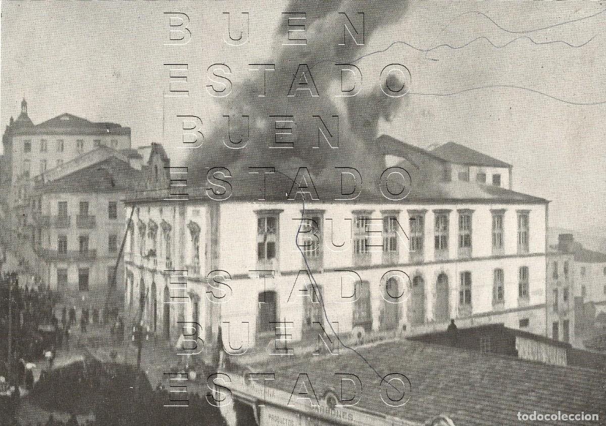 Altri oggetti di carta: VIGO HUNDIMIENTO TEATRO 20X15 CLIPPING MUY ANTIGUO M53