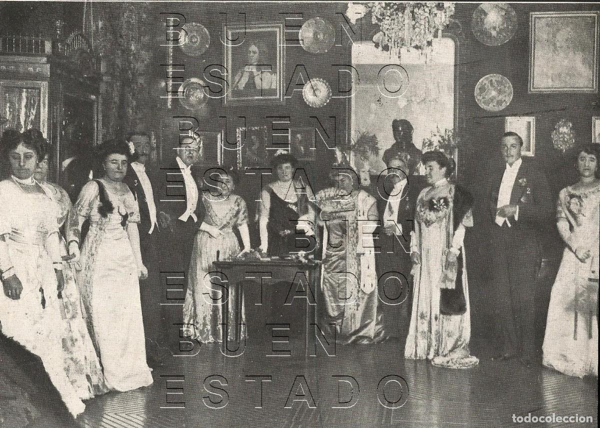 Paper Collecting Others: EMILIA PARDO BAZAN RECEPCION EN SU CASA 20X14 CLIPPING MUY ANTIGUO M53