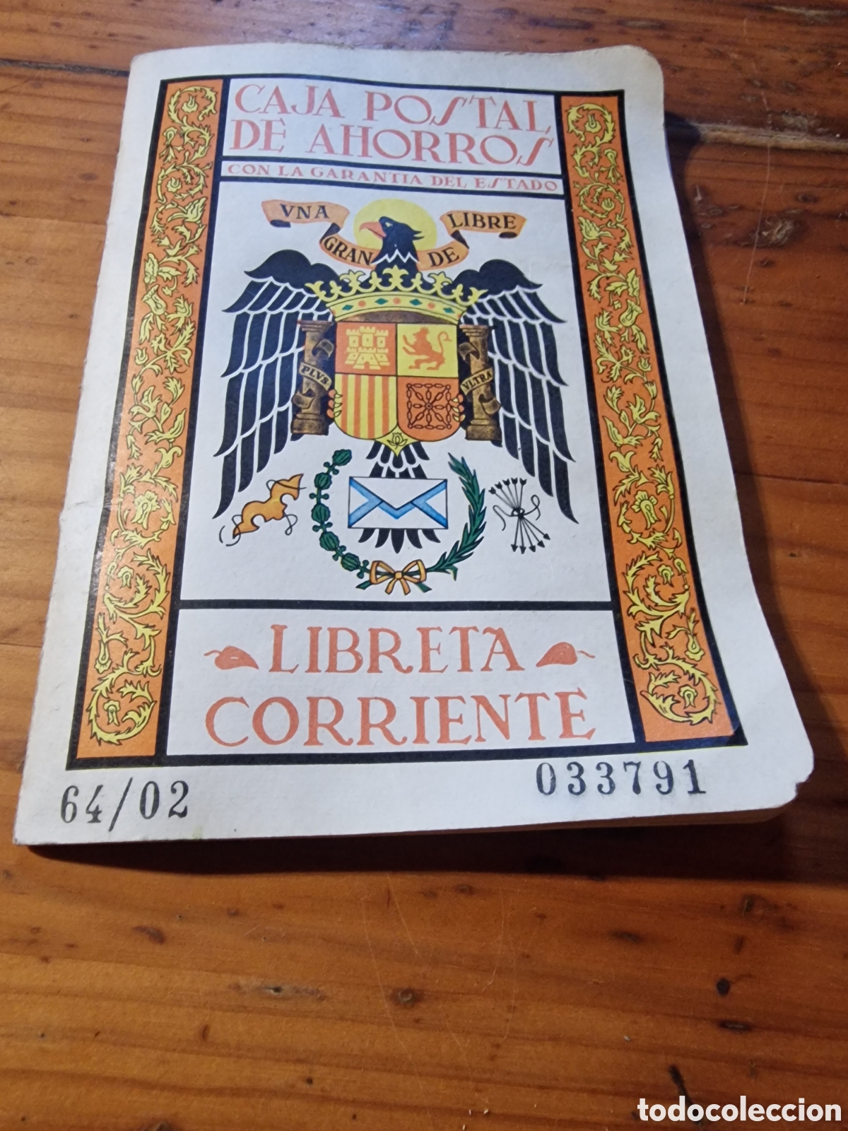 Paper Collecting Others: Libreta corriente, caja postal de ahorros,a&ntilde;os 70